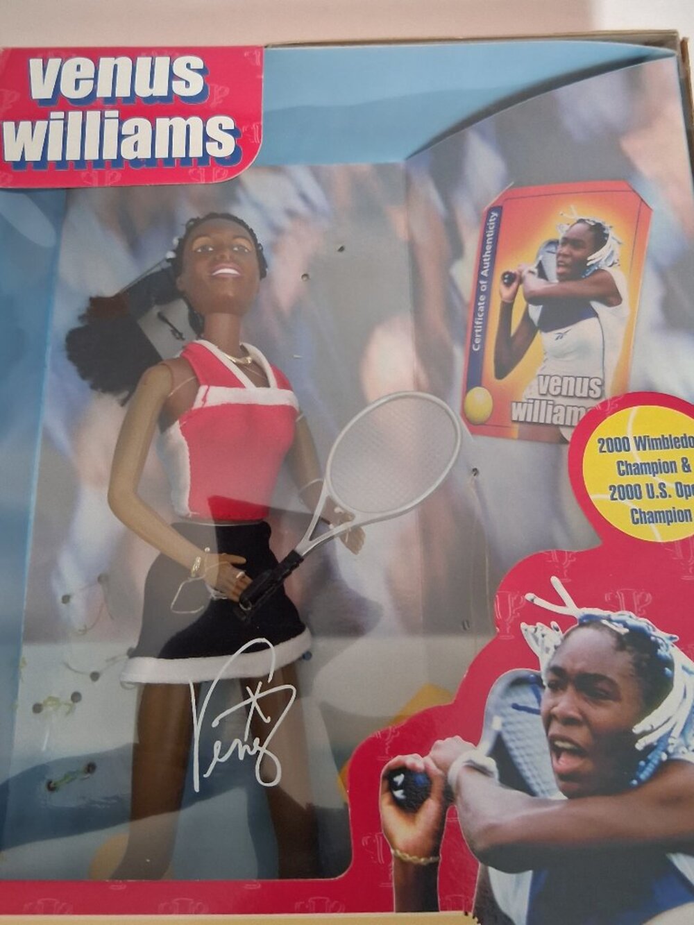 VENUS Williams Doll - American Champions Venus Williams Doll in box